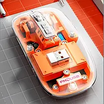Миша Бездротова Прозора FMouse M133 2.4 ГГц, Безшумна Мишка з Магнітною Кришкою, фото 4
