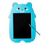 Дитячий графічний планшет для малювання Animals Writing Tablet LCD зі стилусом Блакитний, фото 9