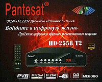 Тюнер DVB-T2 2558 METAL с поддержкой WI-FI адаптера (с экраном) | Приставка для просмотра цифрового телевидени