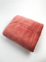Полотенце банное большой микрофибра Волна (розовый) 170х90 см