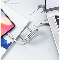 Магнітний кабель для зарядки MagLink Lightning 1.8 м, USB кабель для телефону, фото 4