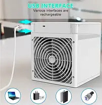 Мінікондиціонер NexFan 7LED Ultra Air Cooler, Портативний Зволожувач повітря, фото 6