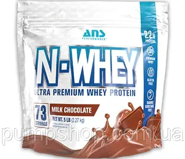 Сироватковий ізолят ANS Performance N-Whey Premium 100% Whey 2270 г, фото 2