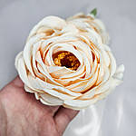 Головка троянди з тичинками блідо-персикова 9 см, фото 4