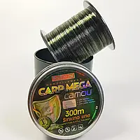 Волосінь для риболовлі на коропа Carp Mega Camou 300м 0.20мм