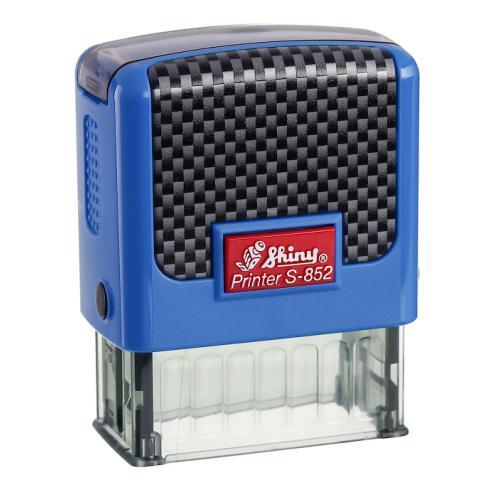 Оснастка для штампа 38x14 мм синя, Shiny printer S-852 серія Карбон