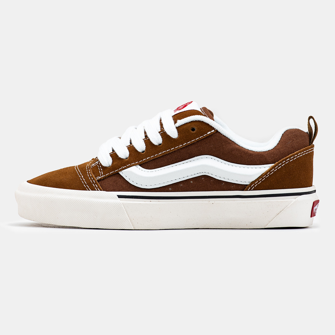 Жіночі Кеди Vans KNU Skool Brown White 36-37-38-39-40