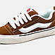 Жіночі Кеди Vans KNU Skool Brown White 36-37-38-39-40, фото 9