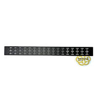 Душовий трап CLASSIC BLACK 60 см, горизонтальний, решітка дощ чорна FEHA, фото 5