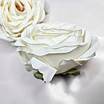 Головка троянди "Англійська з тичинками" біла  9 см, фото 3