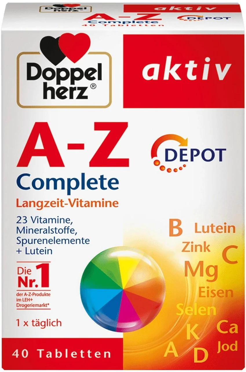 Мультивітаміни Доппельгерц від А до Цинку Doppelherz A-Z DEPOT тривалої дії