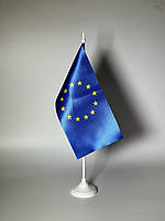 Настольный флаг ЕС с пластиковым держателем