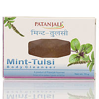 Мыло аюрведическое Мята Тулси Патанджали Mint- Tulsi, Patanjali 75 г