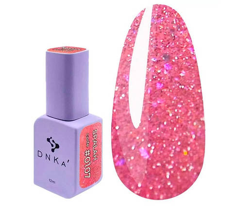 Гель-лак DNKa Color Spalah 0107 рожевий с шимером 12 мл, фото 1