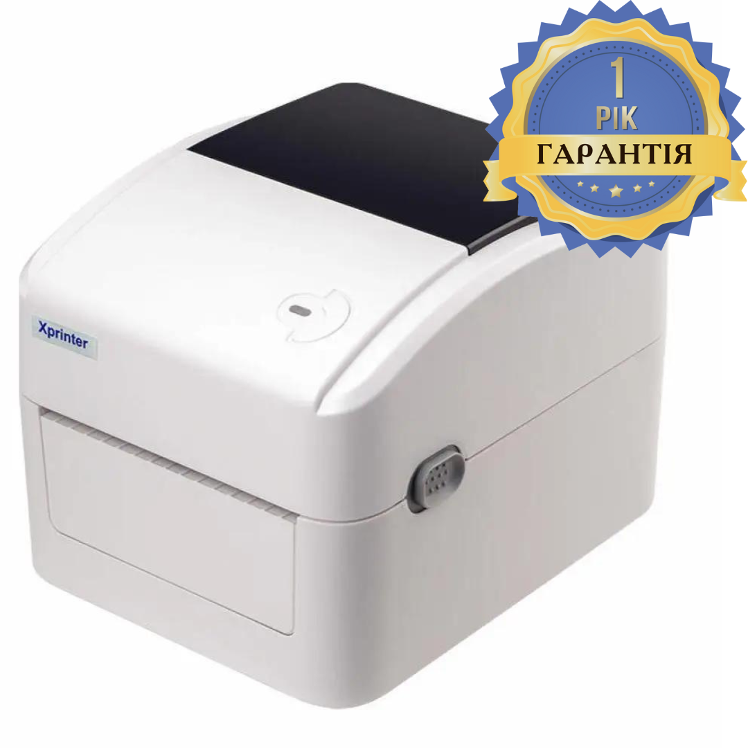 Принтер етикеток Xprinter XP-420B (під Нову пошту) USB + Ethernet