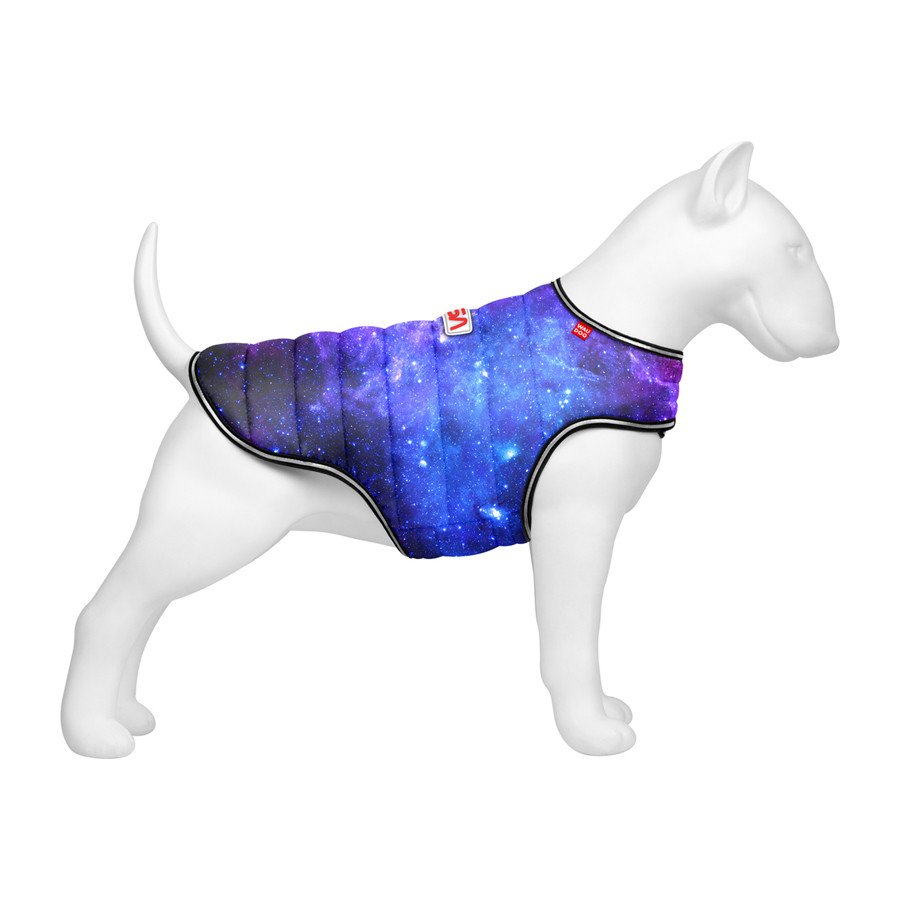 Курточка-накидка для собак WAUDOG Clothes, малюнок "NASA21", XS, А 26 см, B 33-41 см, C 18-26 см