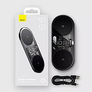 Швидка бездротова зарядка на 2 пристрої Baseus Digital LED Display 20W (чорний), фото 10