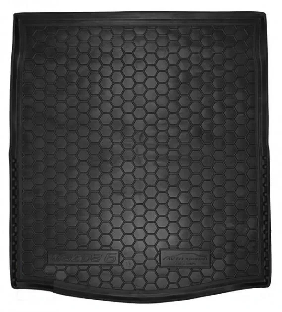 Килимок в багажник для Mazda M 6 (2013>) (седан) гумовий (AVTO-Gumm) автогум, фото 1