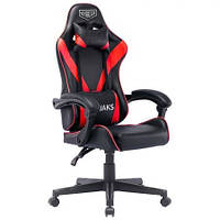Игровое кресло VR Racer Dexter Djaks механизм Tilt кожзам черный с белыми вставками (AMF-ТМ) Черный с красными вставками