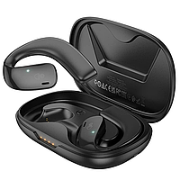 Беспроводные Bluetooth наушники Hoco EQ4 с зарядным кейсом и микрофоном блютуз наушники вкладыши черные