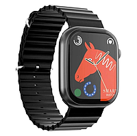 Розумний смарт-годинник XO W8 Pro 49 mm Smart Watch електронний наручний смарт-годинник із функцією приймання дзвінків чорний