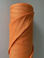 Помаранчева сорочково-платтєва лляна тканина, колір 1250