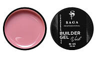 Гель для наращивания Saga Builder Gel Veil 05 Nude (нюдовый), 15 мл