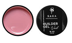 Гель для нарощування Saga Builder Gel Veil 05 Nude (нюдовий), 15 мл