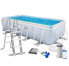 Intex 26780 басейн каркасний 400 х 200 х 100 см, ф-р насос 2006 л/ч, сходи