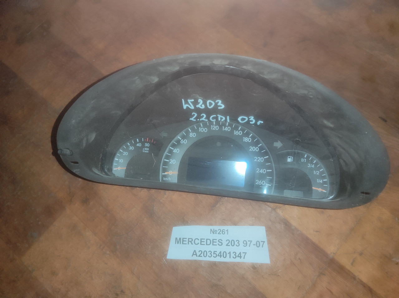 No261 Панель приладів/спідометр А2035401347 для MERCEDES 203 97-07
