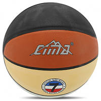 М'яч баскетбольний гумовий CIMA BA-8623 No7 чорний-коричневий