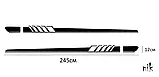 Наклейка на авто/машину дверей 2 смужки 245*12 см, стайлінг, тюнінг, фото 3