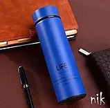 АКЦІЯ!! Стиліний дизайнерський термос 500 мл із сіточкою «Life», фото 3