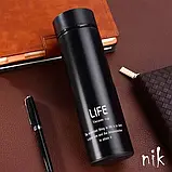 АКЦІЯ!! Стиліний дизайнерський термос 500 мл із сіточкою «Life», фото 5
