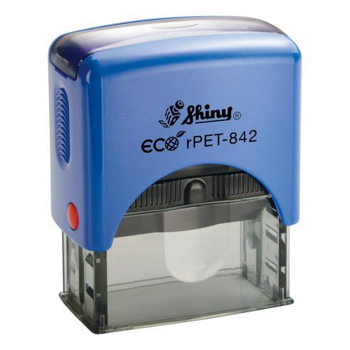 Оснастка для штампа 38х14 мм синій, Shiny eco rPET-842