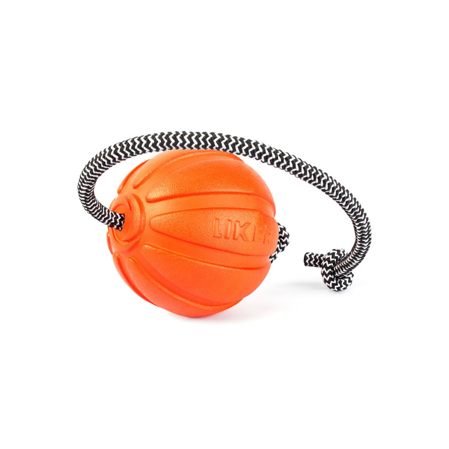 Мячик ЛАЙКЕР9 Корд на шнуре, диаметр 9 см - фото 3 - id-p2088580450