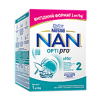 NAN 2 OPTIPRO® Сухая молочная смесь для детей с 6 месяцев, 1 кг