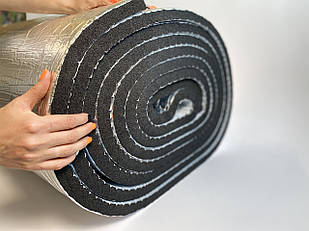 Каучук самоклейка фольгований 9 мм | листова Ізоляція фольгована Oneflex