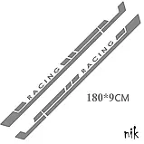 Наклейка на авто/машину дверей 2 смужки 180*9 см Racing, тюнінг, фото 4