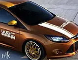 Наклейка на капот авто/машину 1 смужка 108 х 15 см і "Rally", тюнінг, фото 4