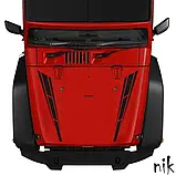 Наклейка на авто/машину капот 2 смужки 80*12 см, стайлінг, тюнінг, фото 3