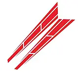 Наклейка на авто/машину капот 2 смужки 80*12 см, стайлінг, тюнінг, фото 8