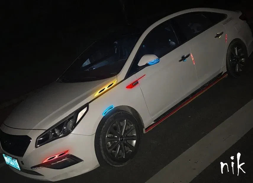 Світловідбивачі на двері, бампер, капот, Тюнінг 6 шт., 10,5*4см - фото 1 - id-p2088638576