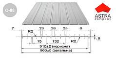 Профнстил С-8 Астра 0.25 мм / RAL