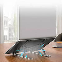 Охлаждающая подставка под маленький ноутбук, Охлаждающая платформа для ноутбука (алюминиевая черная), DVS