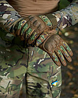 Перчатки тактические демисезонные с косточками Razor M-XL. Летние военные перчатки полнопалые (мультикам)