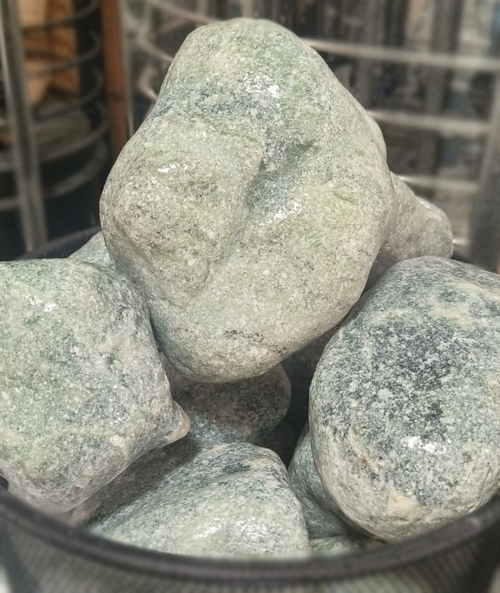 Камені для лазні - Жадеїт обвалований 10-15см, 25кг