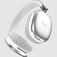 Накладные беспроводные наушники Hoco W35 Silver Bluetooth, полноразмерные наушники с микрофоном для телефона