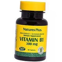 Тиамин с замедленным высвобождением Vitamin B1 300 Sustained Release Nature's Plus 90таб (36375171)