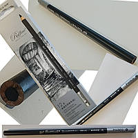 Вугільний олівець круглий чорний Charcoal "Pierre Noir" Marco Raffine Fine art / 7010 / марко ренуар / 1шт
